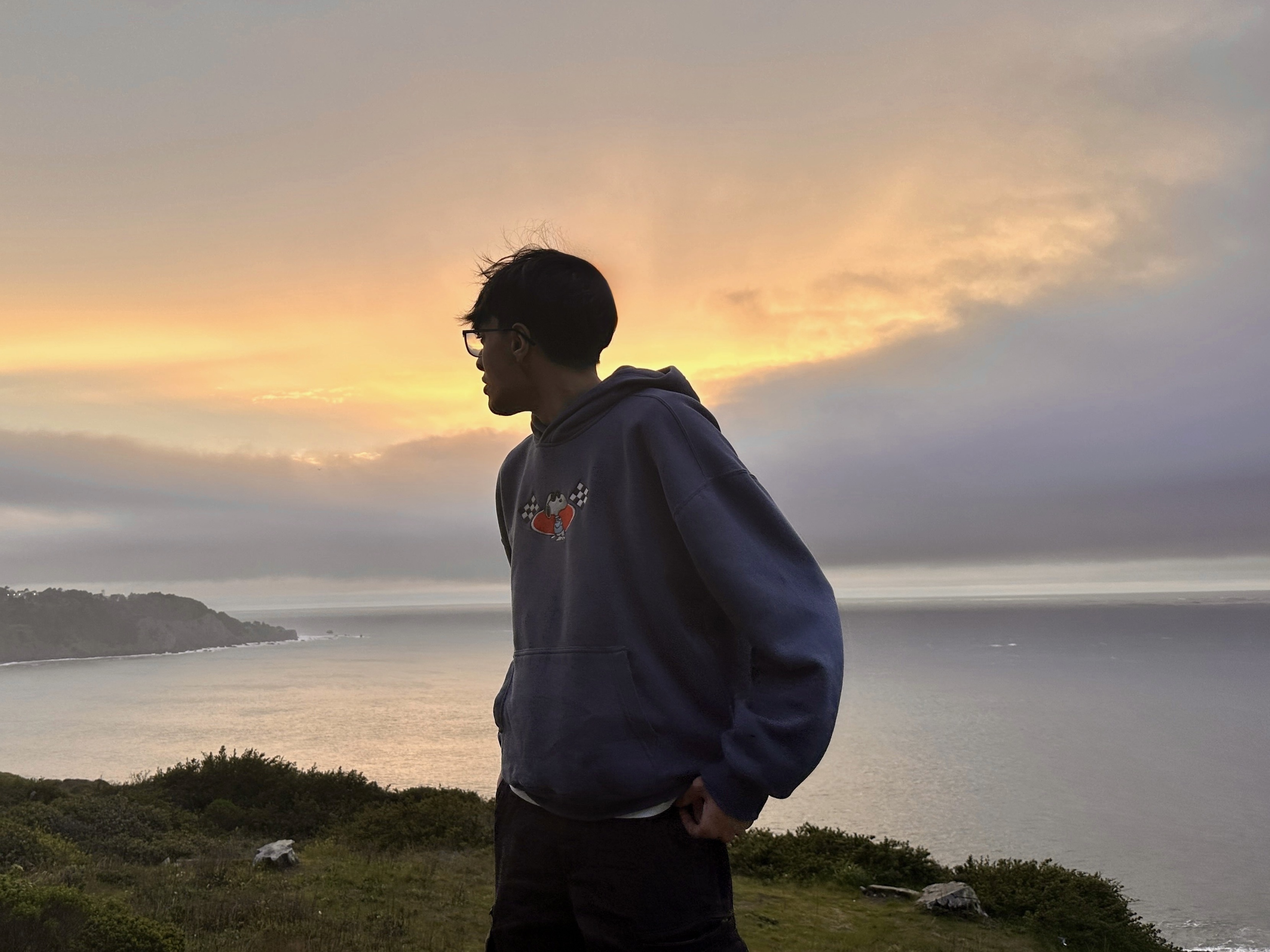 Abhigya at a landmark